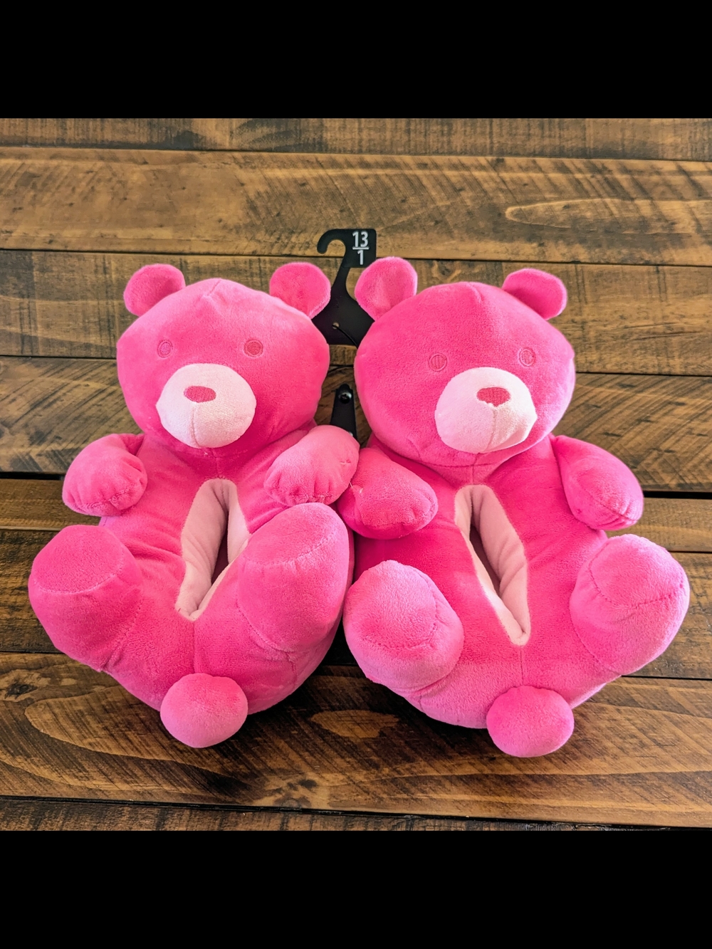 Way To Celebrate Kids Gummy Bear House Slippers Youth Size 13-1 Pink NWT